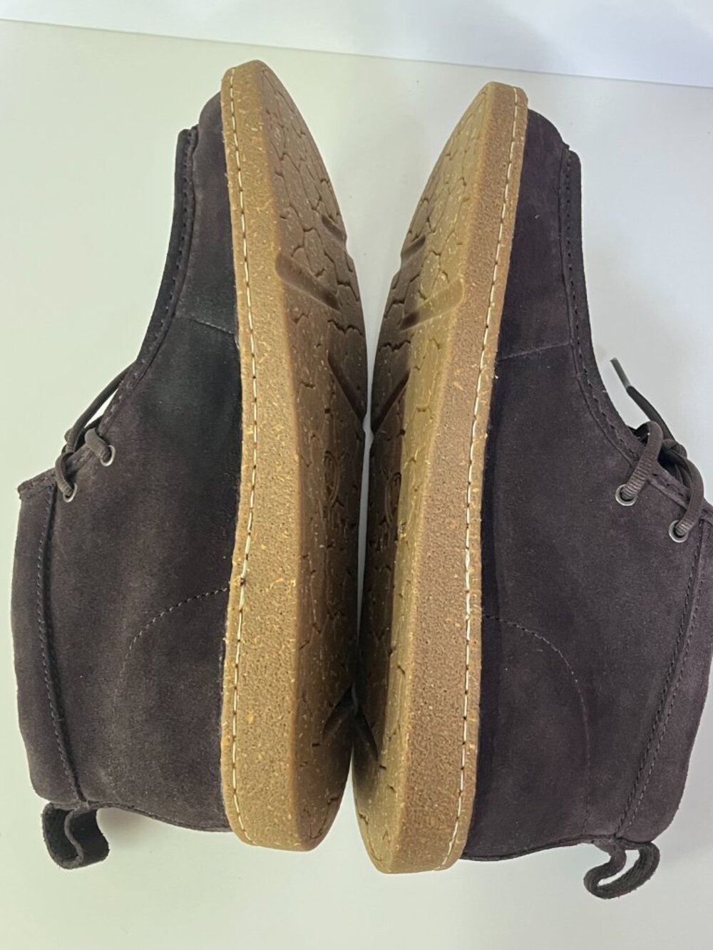 Ariat Boots Clean Country Suede Moc Toe Fudge Brown Mid Cut Ankle Men's 13D - Picture 4 of 11